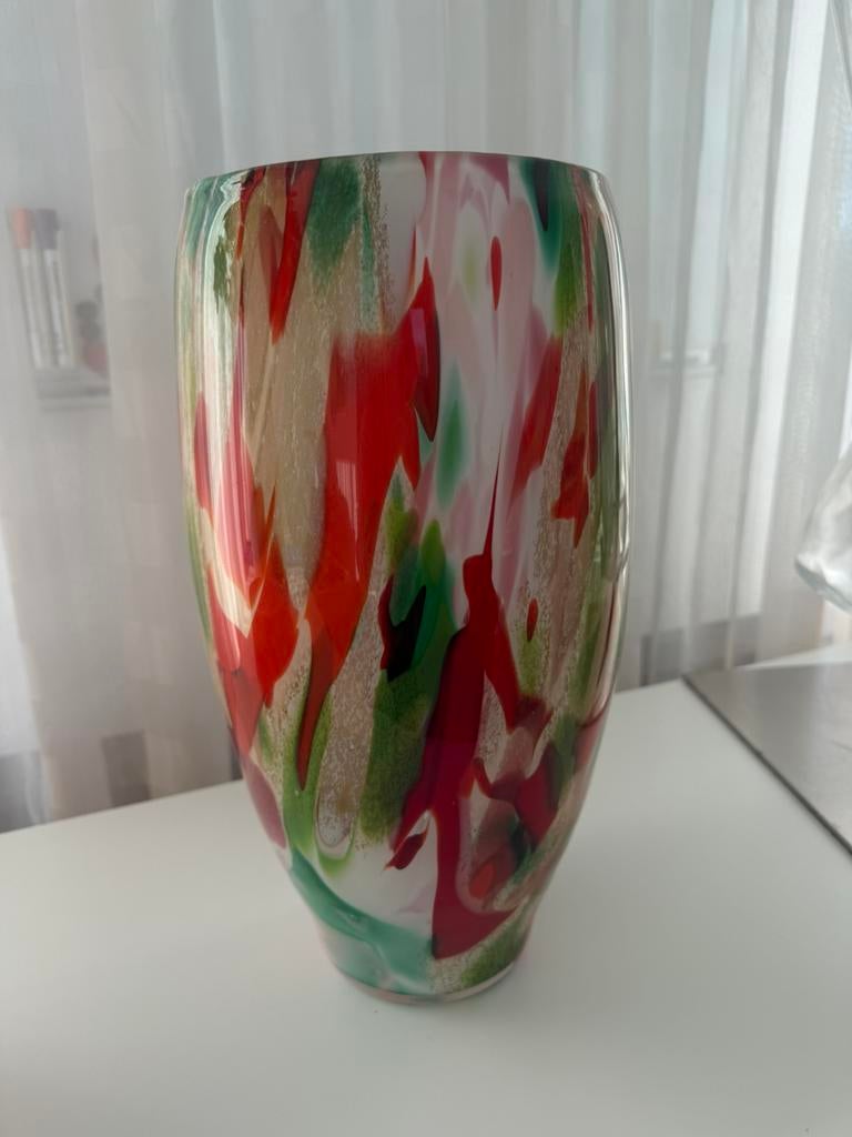Fidrio handgeblazen vaas 40cm hoog, Ophalen