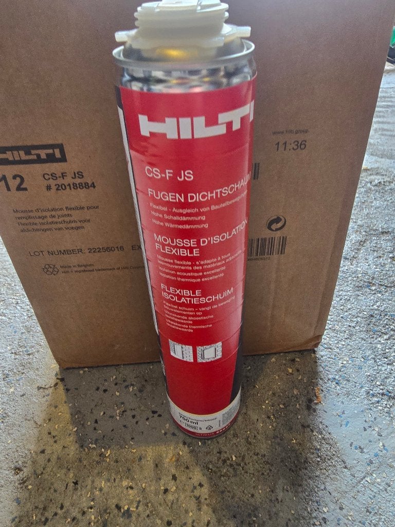 Hilti purschuim CS-F JS 12 stuks, Minder dan 4 cm, Nieuw, Ophalen of Verzenden, 15 m² of meer
