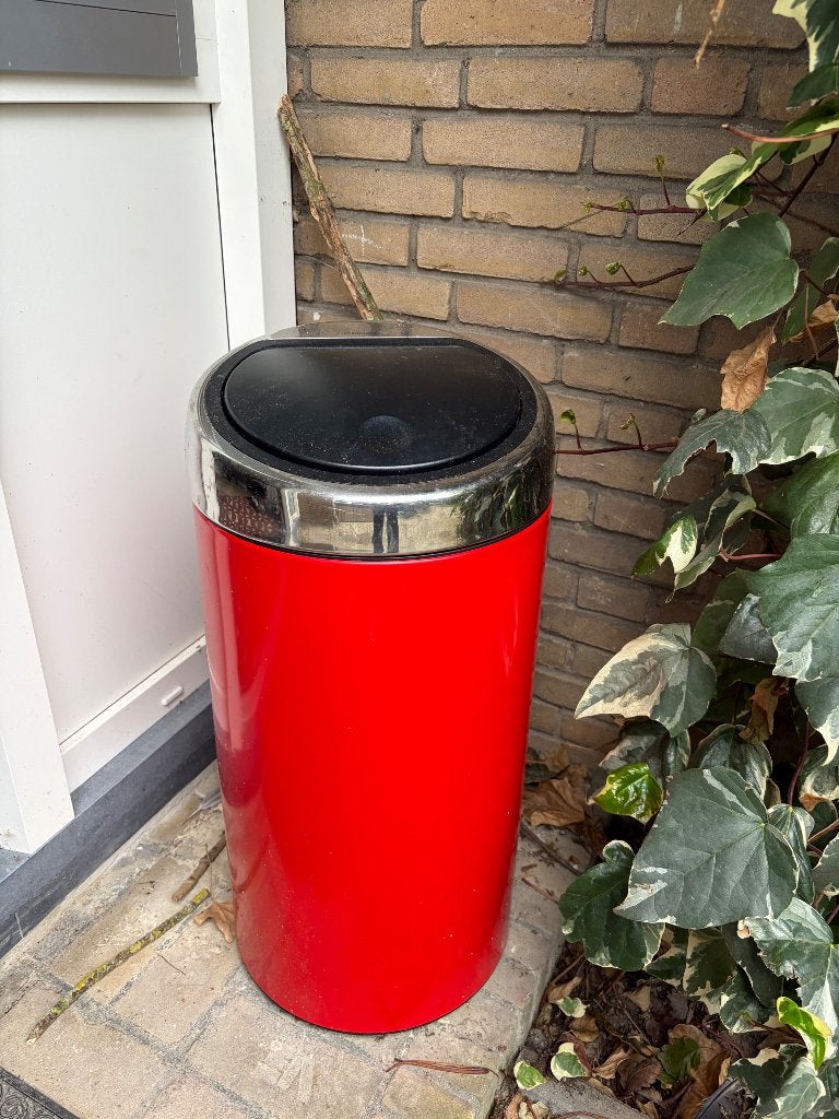 Prullenbak brabantia 45L, 40 liter of meer, Ophalen, Gebruikt, Rvs