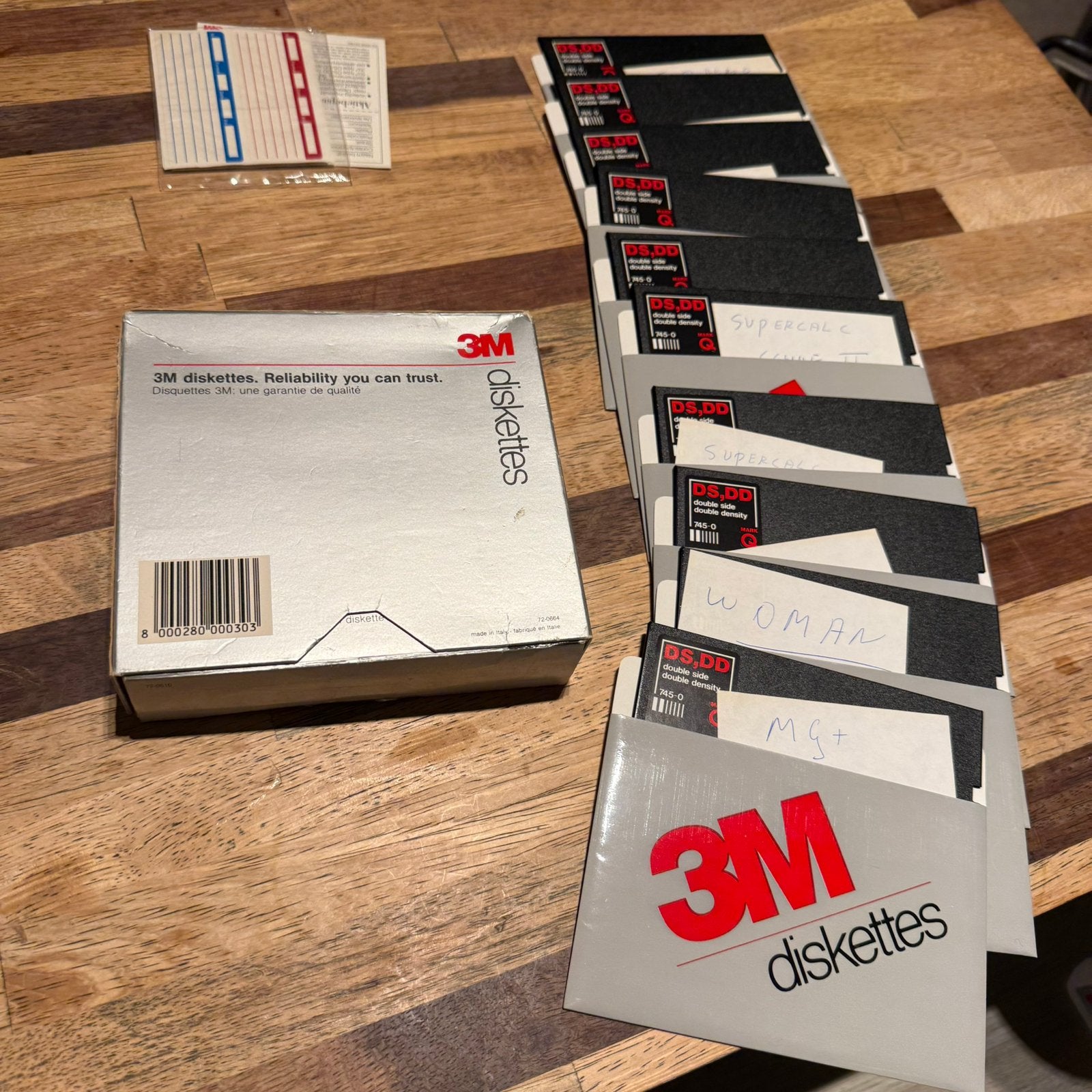 10x 3M 5,25” Floppy Diskettes – DS/DD – Met Doosje – Vintage, Computers en Software, Ophalen of Verzenden