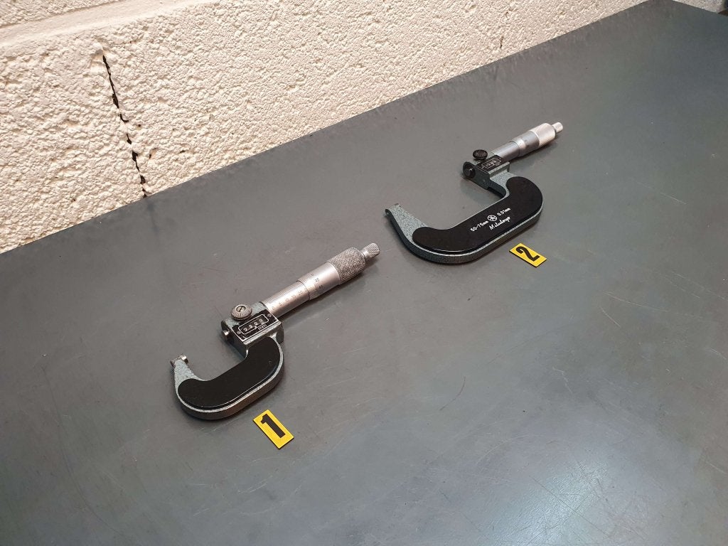 Mitutoyo buitenmicrometer / schroefmaat mechanische telller, Niet ingevuld, Gebruikt, Afstand, Niet ingevuld