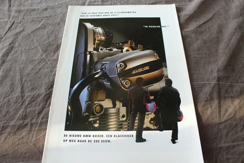 BMW  1993 de nieuwe boxer 1100 verkoop folder, Motoren, Ophalen of Verzenden, BMW