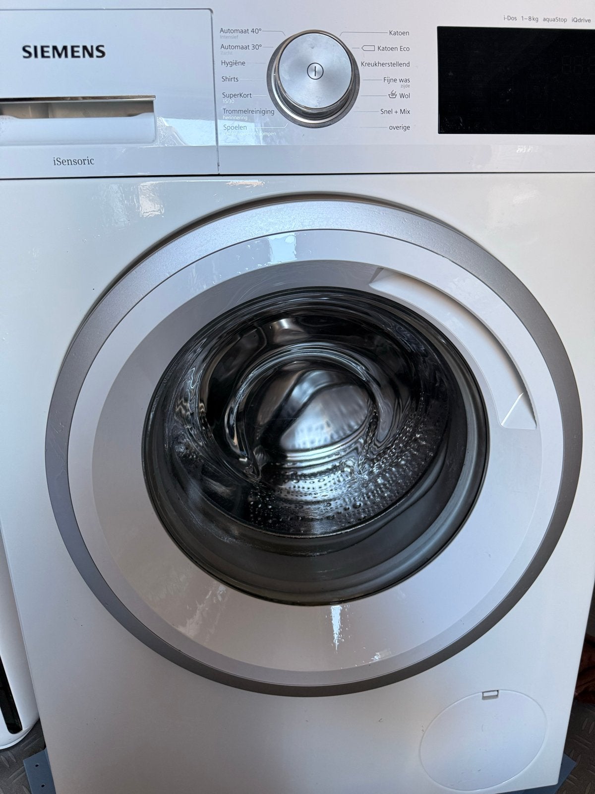 Siemens iQ500 wasmachine, Witgoed en Apparatuur, Wasmachines, Gebruikt, Voorlader, 8 tot 10 kg, 85 tot 90 cm, 1200 tot 1600 toeren