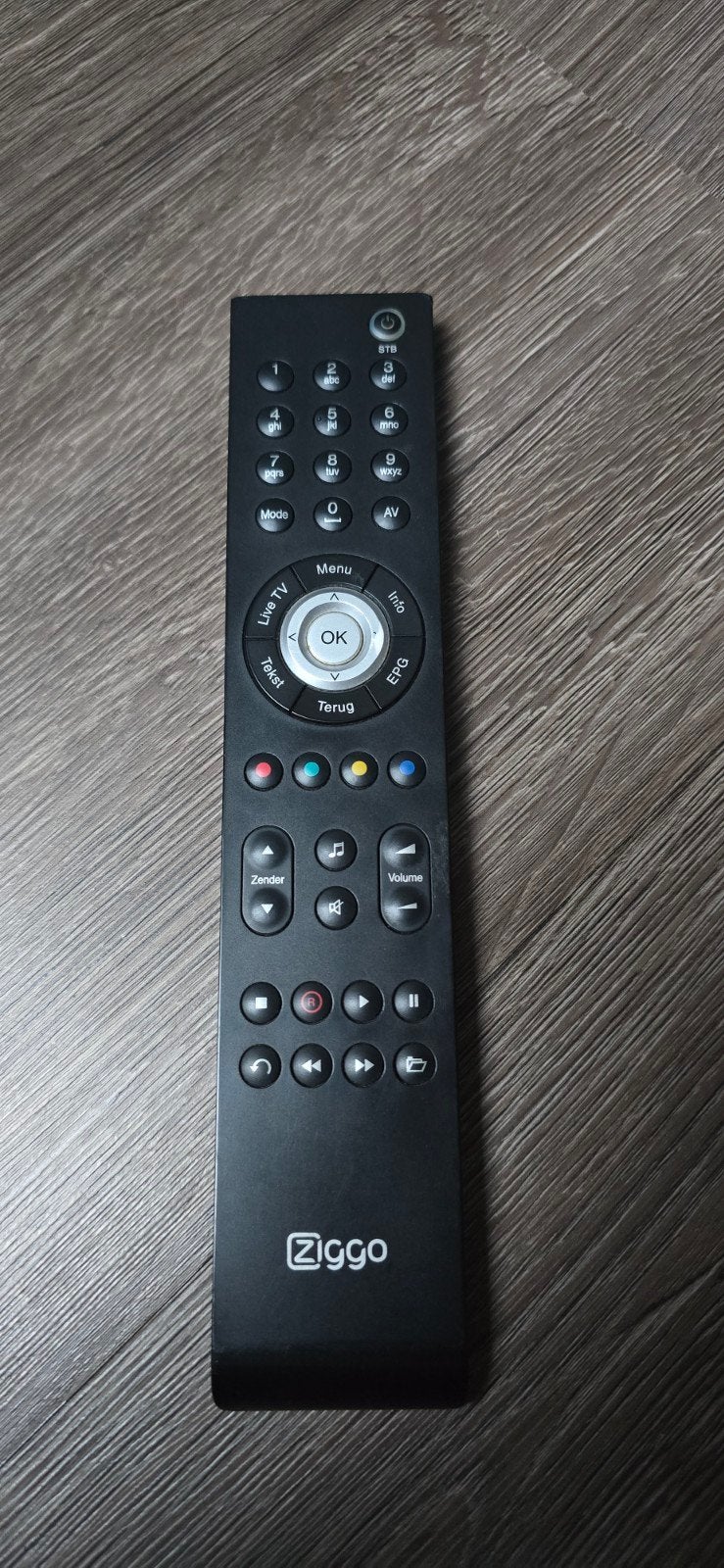 Ziggo afstandsbediening, Audio, Tv en Foto, Ophalen of Verzenden, Gebruikt, Origineel, Mediaspeler