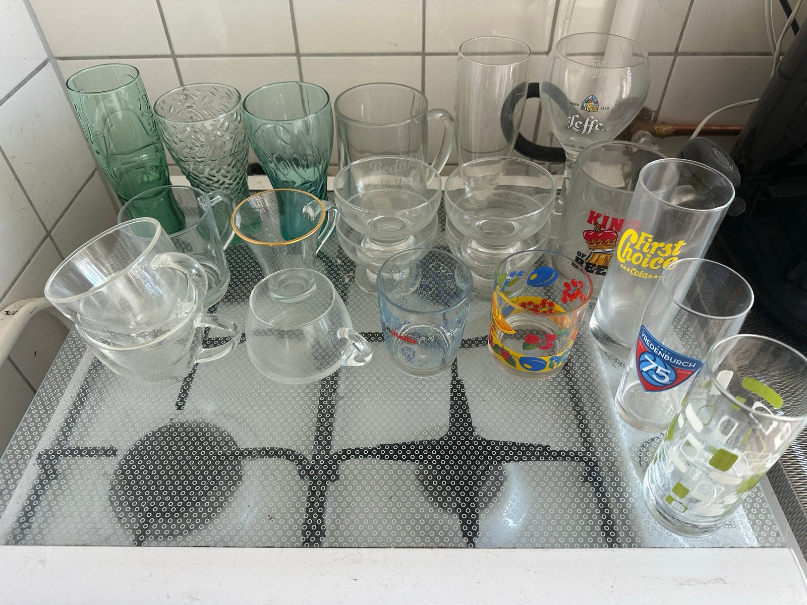 Diverse glazen en schalen - GRATIS, Ophalen, Glas of Glazen, Gebruikt, Overige merken