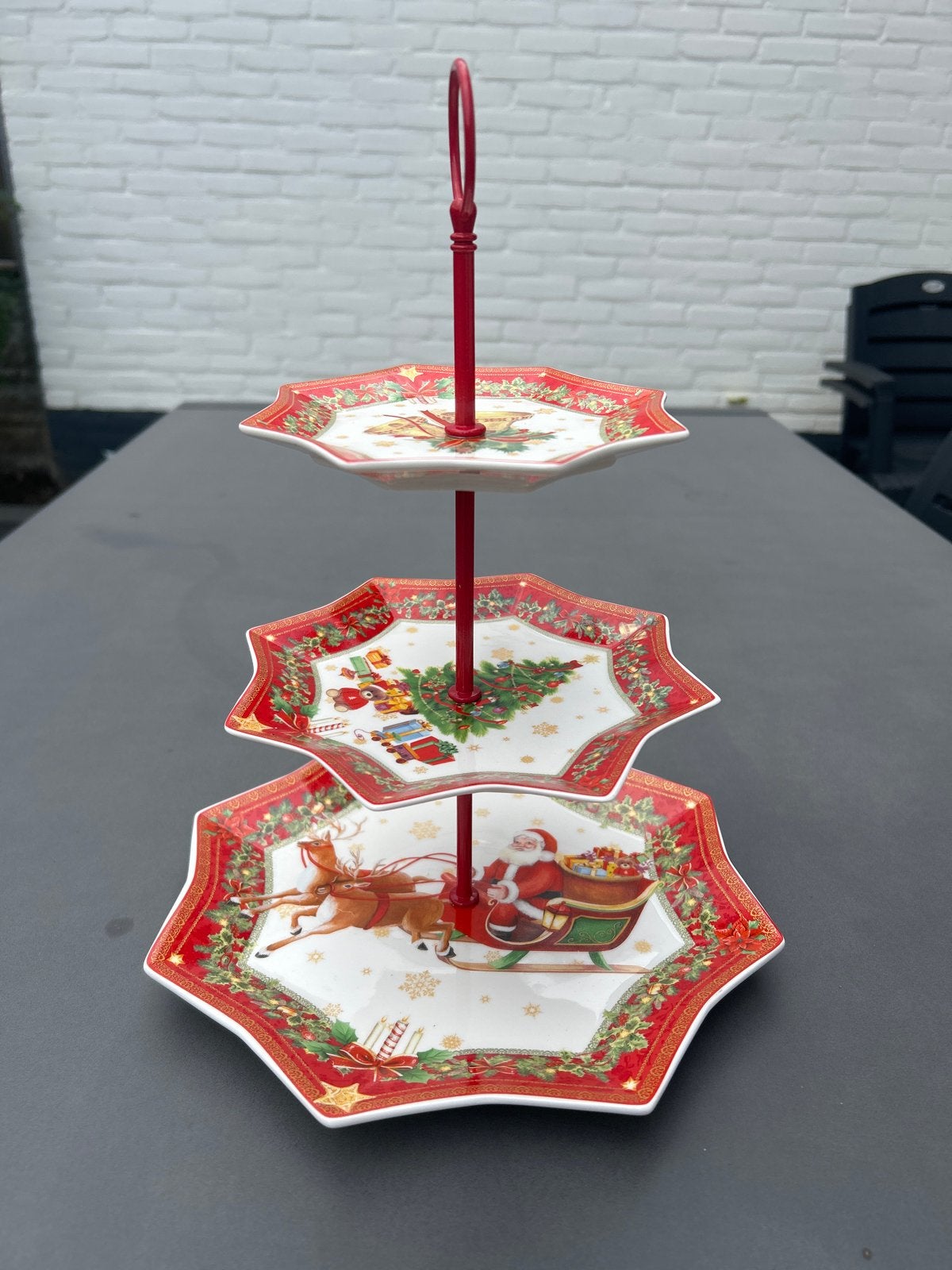 Driedelige Kerst Etagère - Dora Papis voor Easy Life Design, Diversen, Ophalen of Verzenden, Zo goed als nieuw