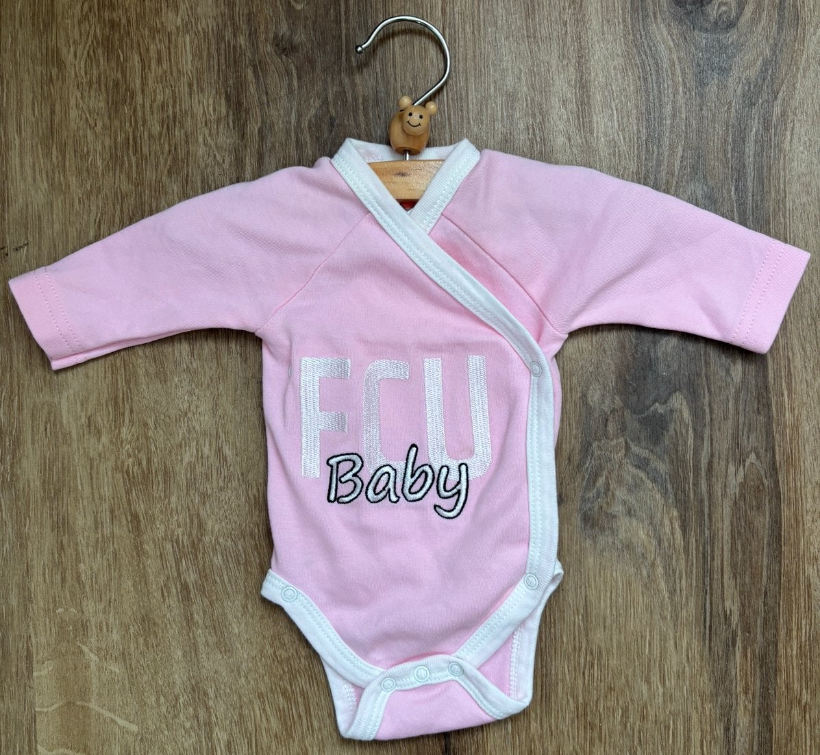 FC Utrecht babyromper roze, FCU Baby, 0-3 mnd, Kinderen en Baby's, Babykleding | Maat 56, Ophalen of Verzenden, Nieuw, Meisje