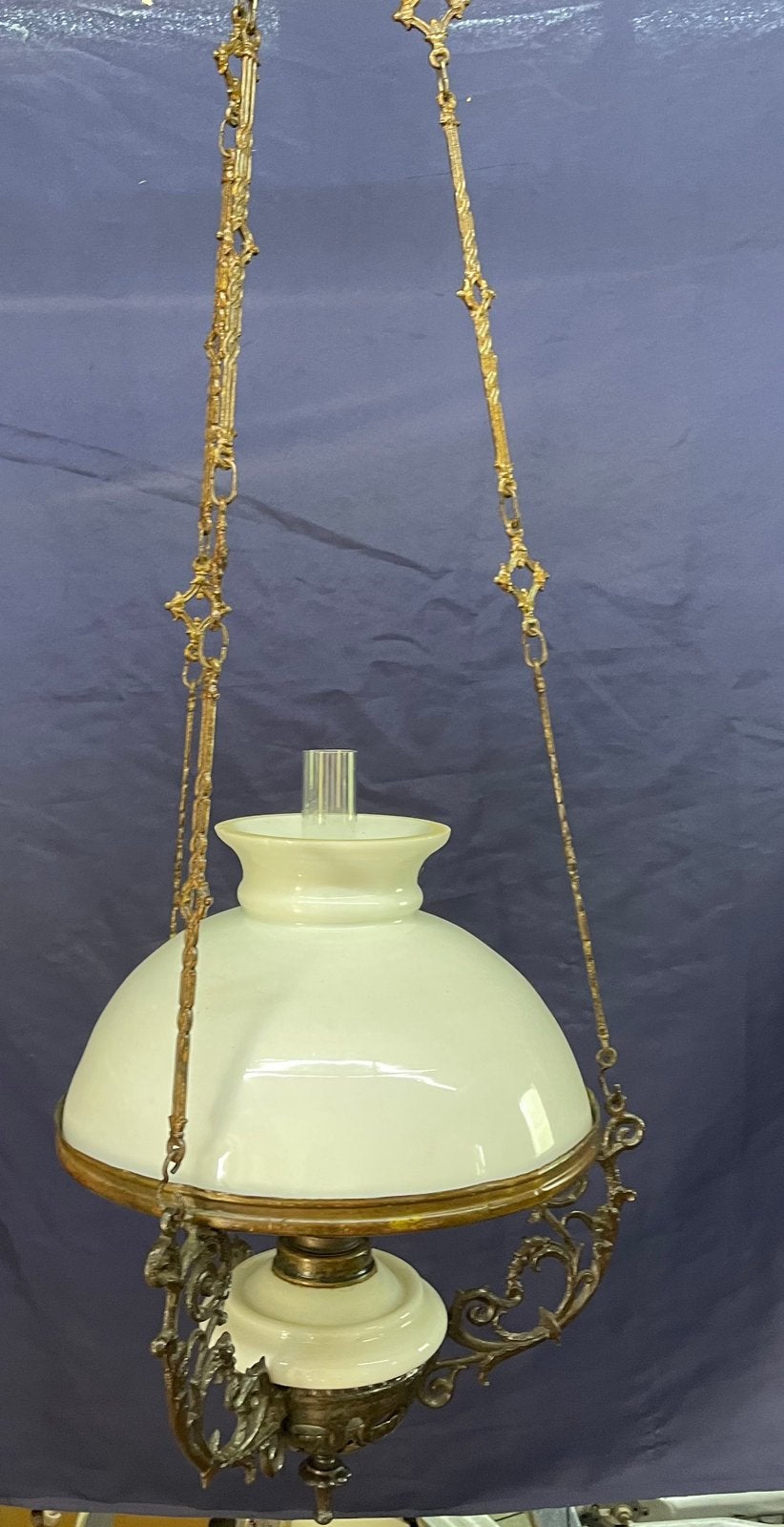 Antieke olielamp, Ophalen