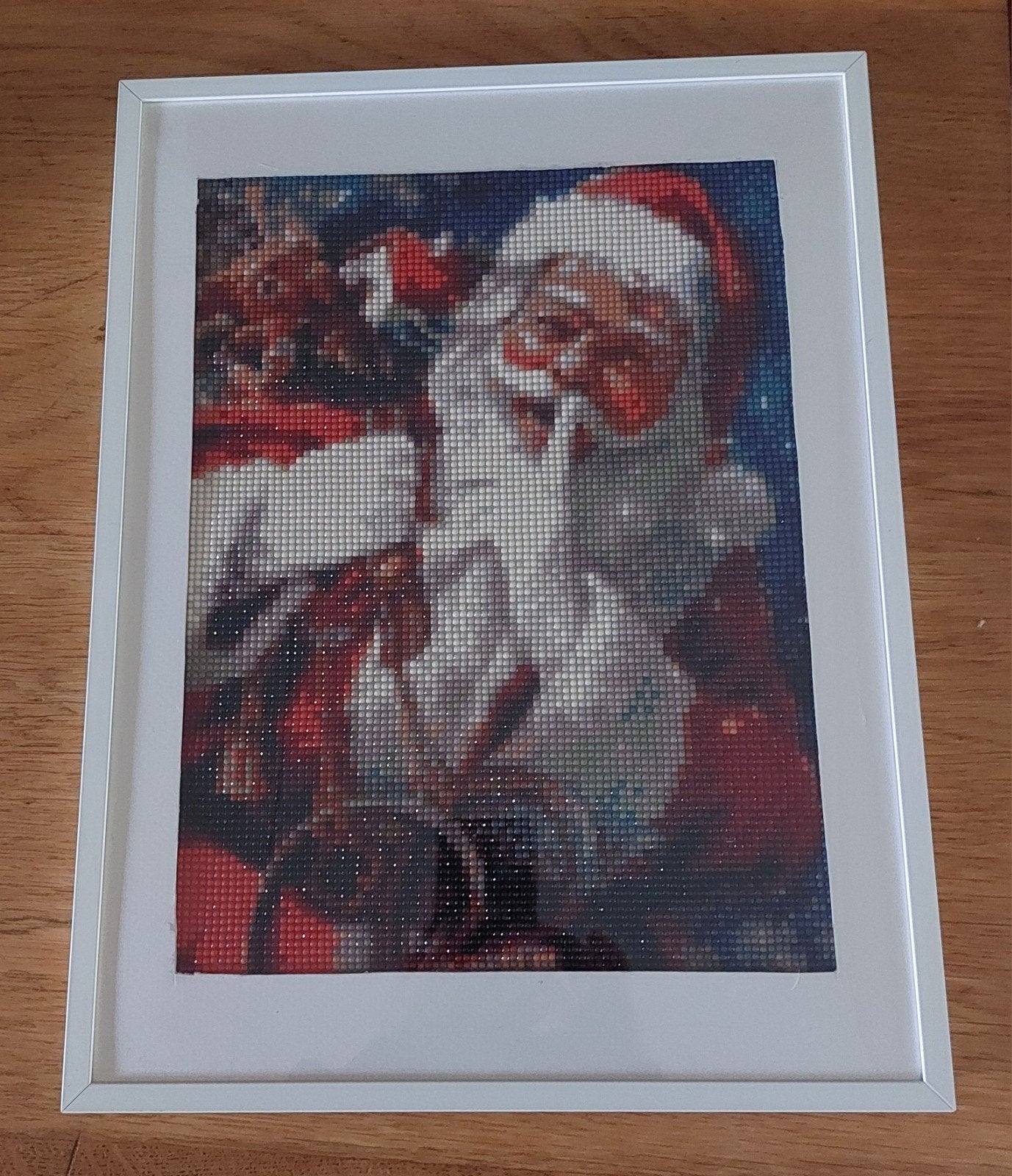 Gemaakte Diamond Painting: De Kerstman, Diversen, Kerst, Ophalen, Zo goed als nieuw