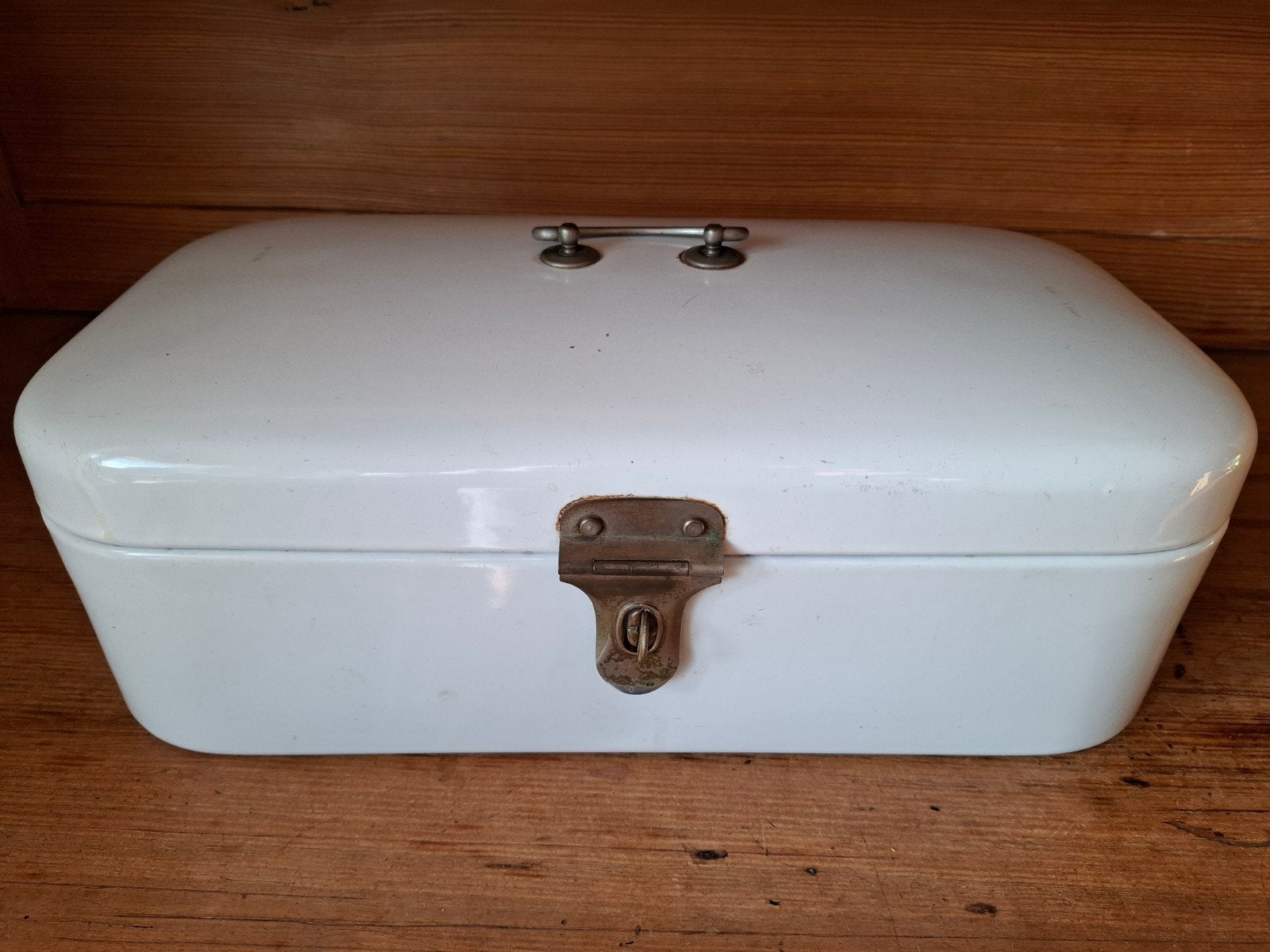 Vintage broodtromnel, wit, Antiek en Kunst, Ophalen of Verzenden