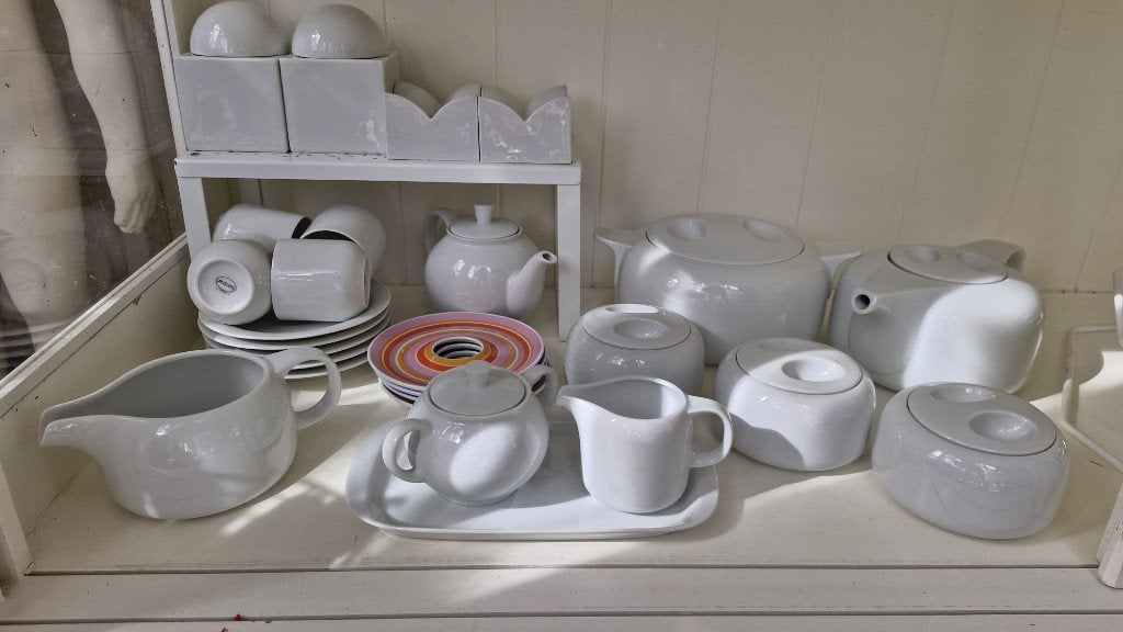 Kavel Arzberg wit porselein serviesonderdelen City Delta ea, Antiek en Kunst, Antiek | Servies los, Ophalen