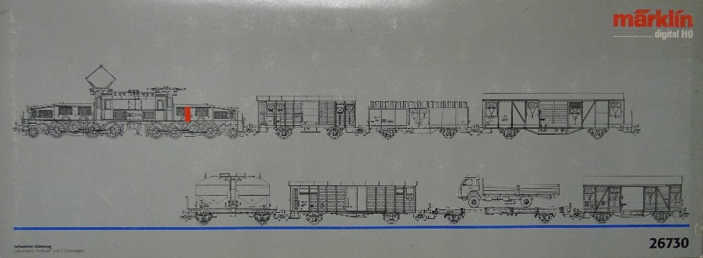 Märklin 26730 Dig Set (8) Elok Be 6/8 III + 7 goederenwagens, Wisselstroom, Ophalen of Verzenden, Märklin, Nieuw