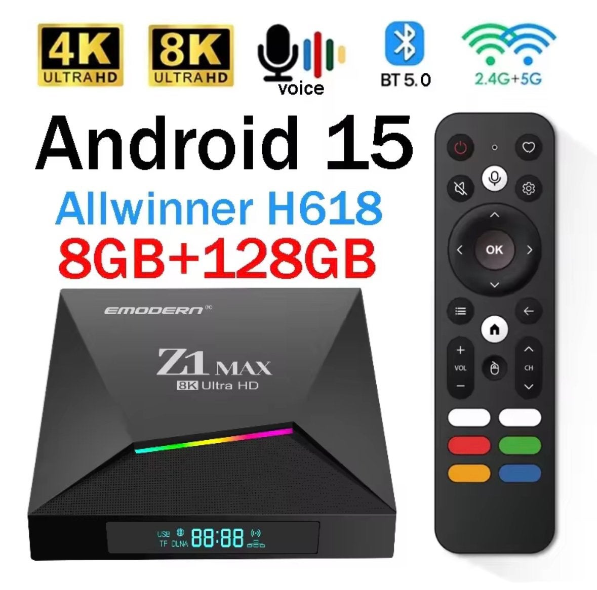 Z1 IPTV box nieuw 2 stuks, Ophalen of Verzenden, Nieuw, HDMI