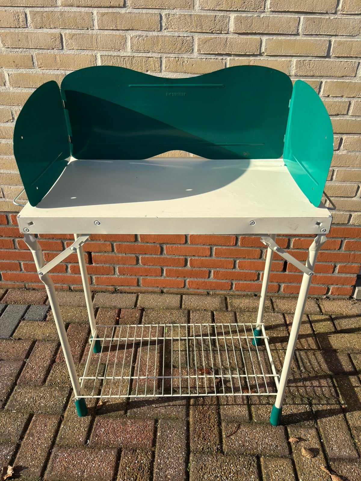 Camping tafeltje voor gasfornuis retro, Ophalen, Zo goed als nieuw, Campingtafel