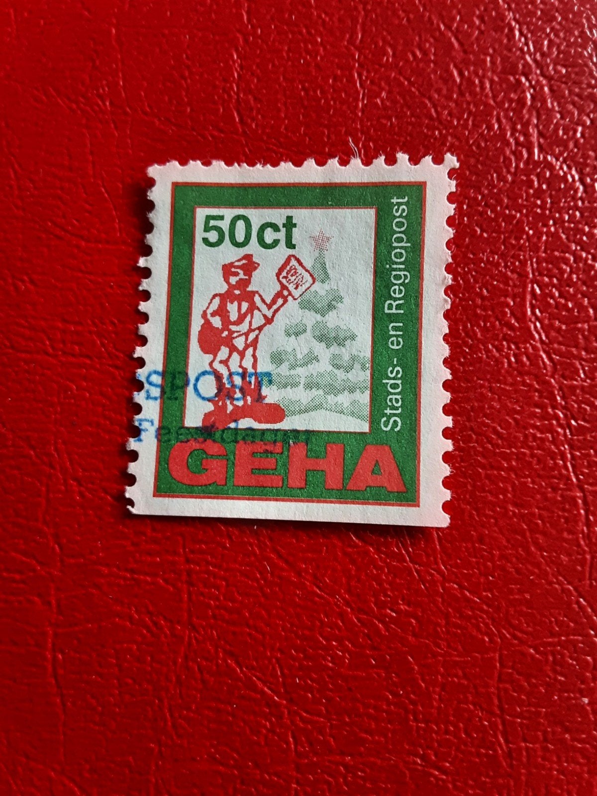 Regiopost Geha.  Kerstzegel 50ct  ( gest), Postzegels en Munten, Ophalen of Verzenden