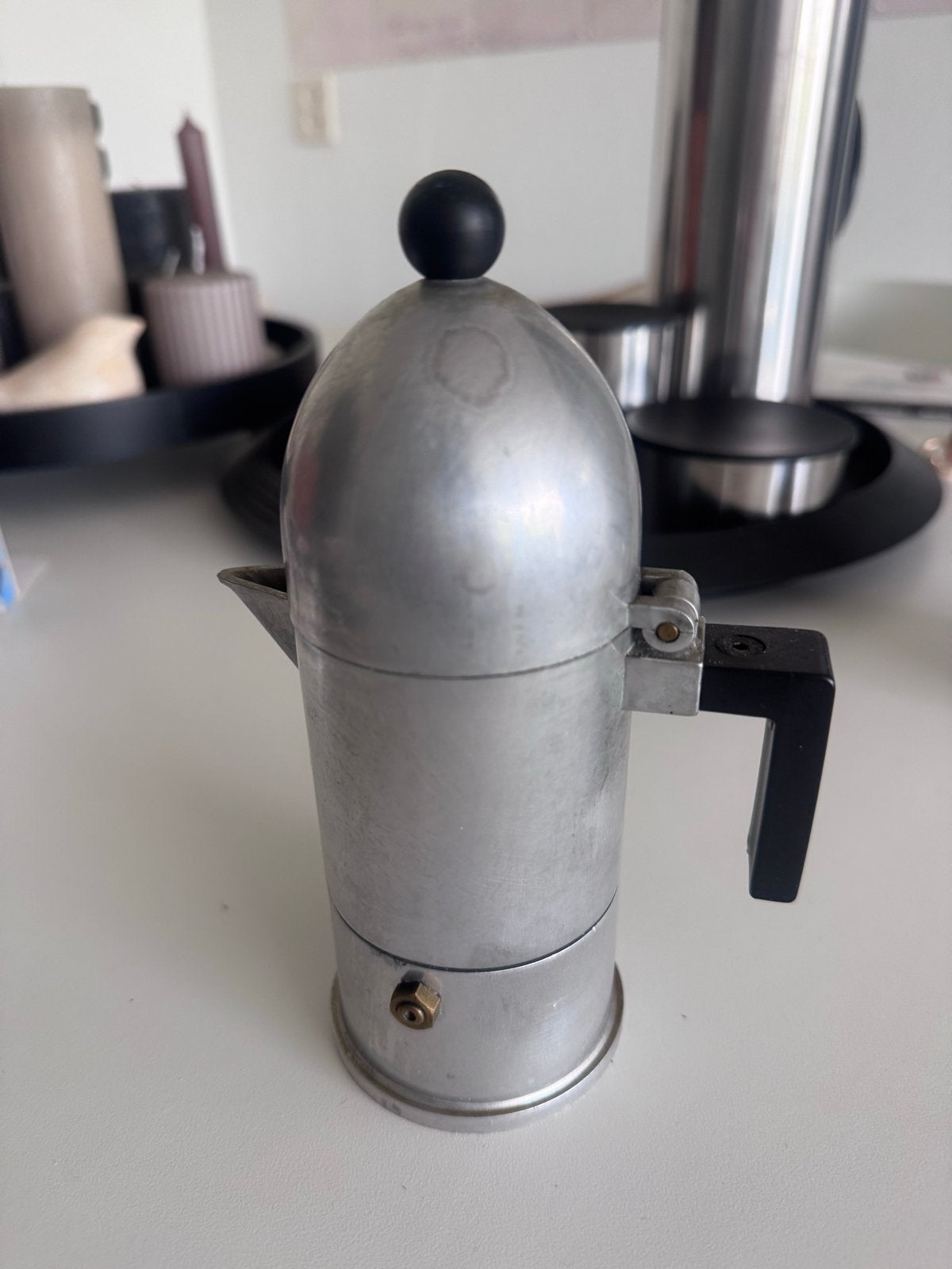 Vintage Alessi "La Cupola" Espressomaker - Aldo Rossi (1988), Gebruikt, Espresso apparaat, Gemalen koffie, Ophalen of Verzenden