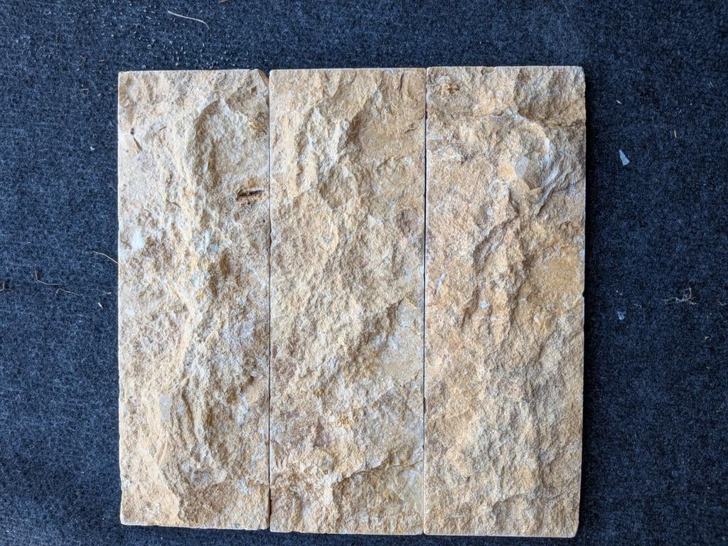 OPRUIMING: Gele Natuursteen Tegels 30x10 cm - €10/m², Doe-het-zelf en Verbouw, Tegels, Keramiek, Nieuw, Ophalen of Verzenden, 10 m² of meer