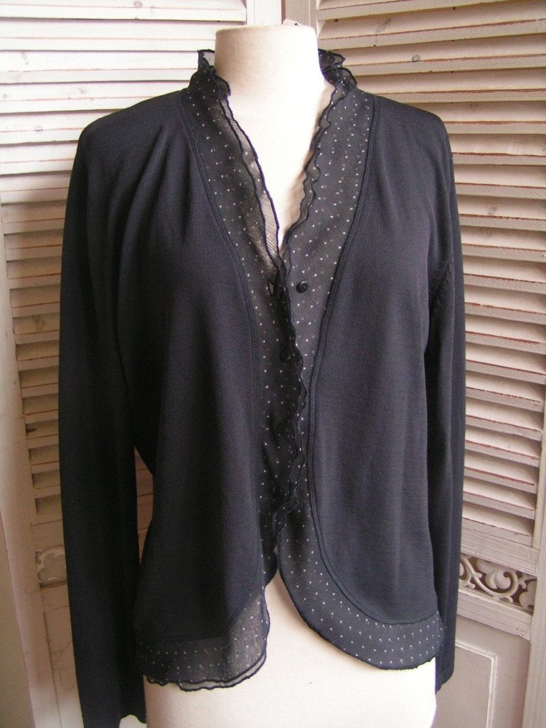 vest Celine du Ciel maat M nr CC 1251 ger margriet, Maat 38/40 (M), Zwart, Zo goed als nieuw, Celine du ciel