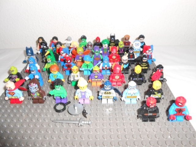 47 STUKS LEGO DC COMICS SUPER HEROES MINIFIGUREN., Marvel, Lego, Ophalen of Verzenden, Zo goed als nieuw