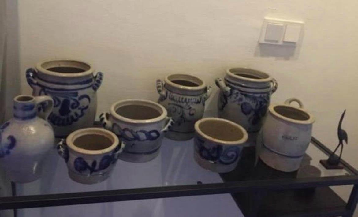 Oude Keulse bloempotten Lebon Unieke collectie, Ophalen of Verzenden
