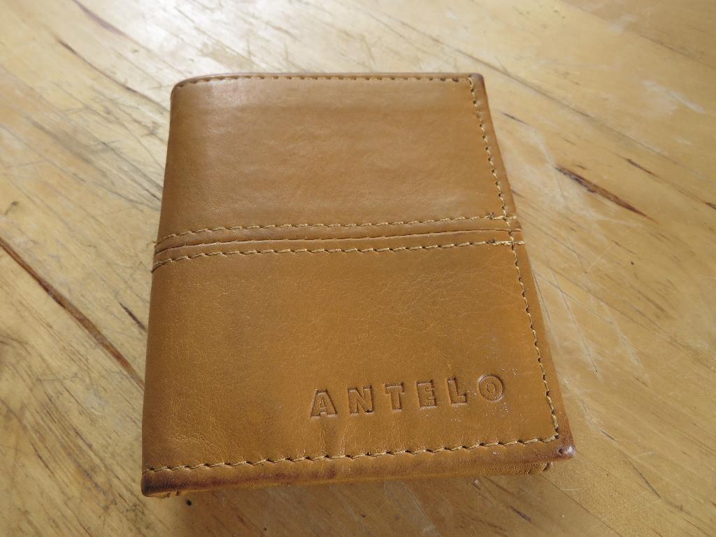 Antelo leren  broekzak portemonnee naturel, Sieraden, Tassen en Uiterlijk, Portemonnees, Overige merken, Gebruikt, Overige kleuren
