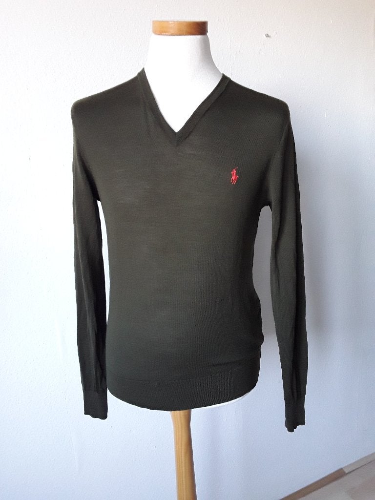 Trui Ralph Lauren in donkergroen mt M, Ralph Lauren, Zo goed als nieuw, Groen, Verzenden