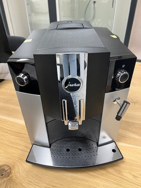 Refurbished koffiemachine Jura C65 platina, Info@jura.com, Jura, 10 kopjes of meer, Afneembaar waterreservoir