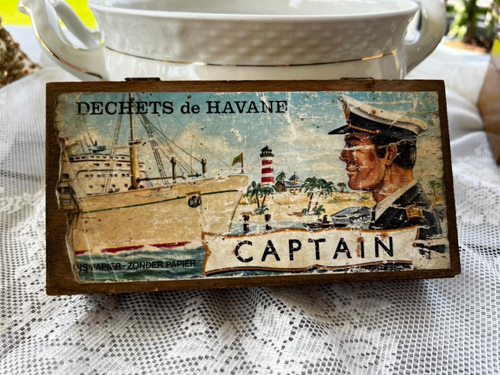 Sigarendoosje - Captain, Ophalen of Verzenden, Gebruikt, Tabaksdoos of Verpakking