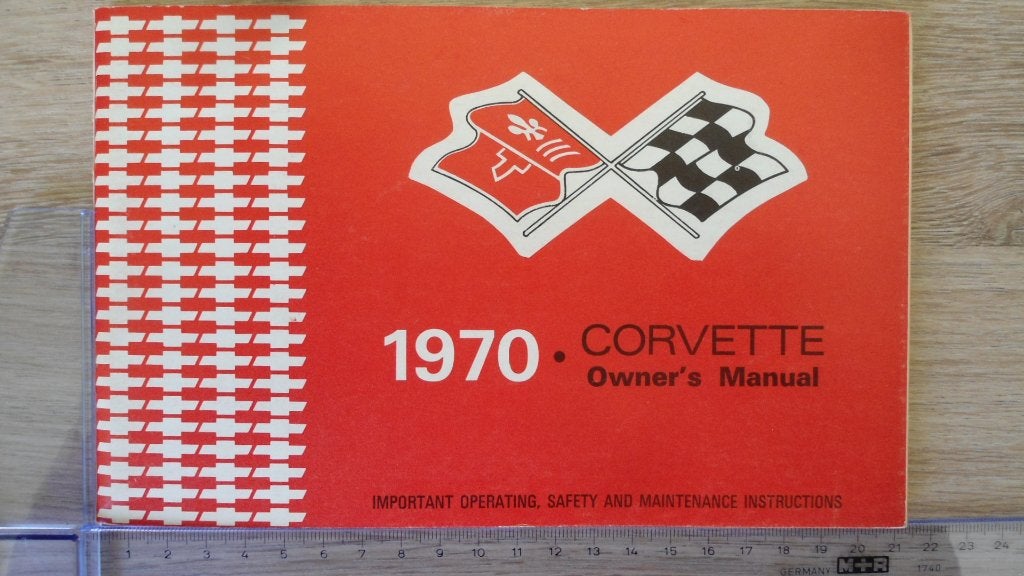 1970 Corvette original Owner's Manual. First print edition., Ophalen of Verzenden