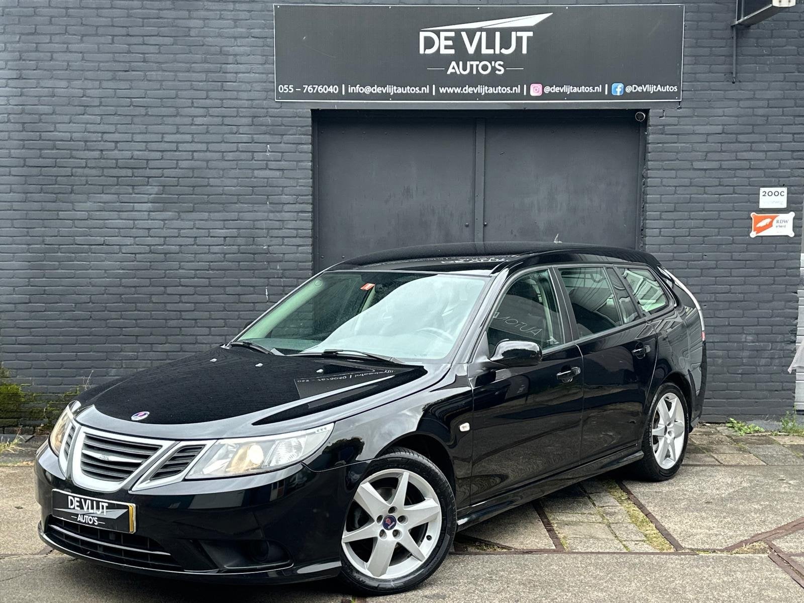 Saab 9-3 Sport Estate 1.9 TTiD 131PK | Climate Control | Cru, Auto's, Euro 5, Gebruikt, Zwart, 4 cilinders