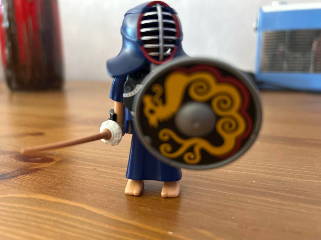Playmobil Kendo Figuur met Zwaard en Schild, Ophalen of Verzenden, Zo goed als nieuw, Jongen of Meisje
