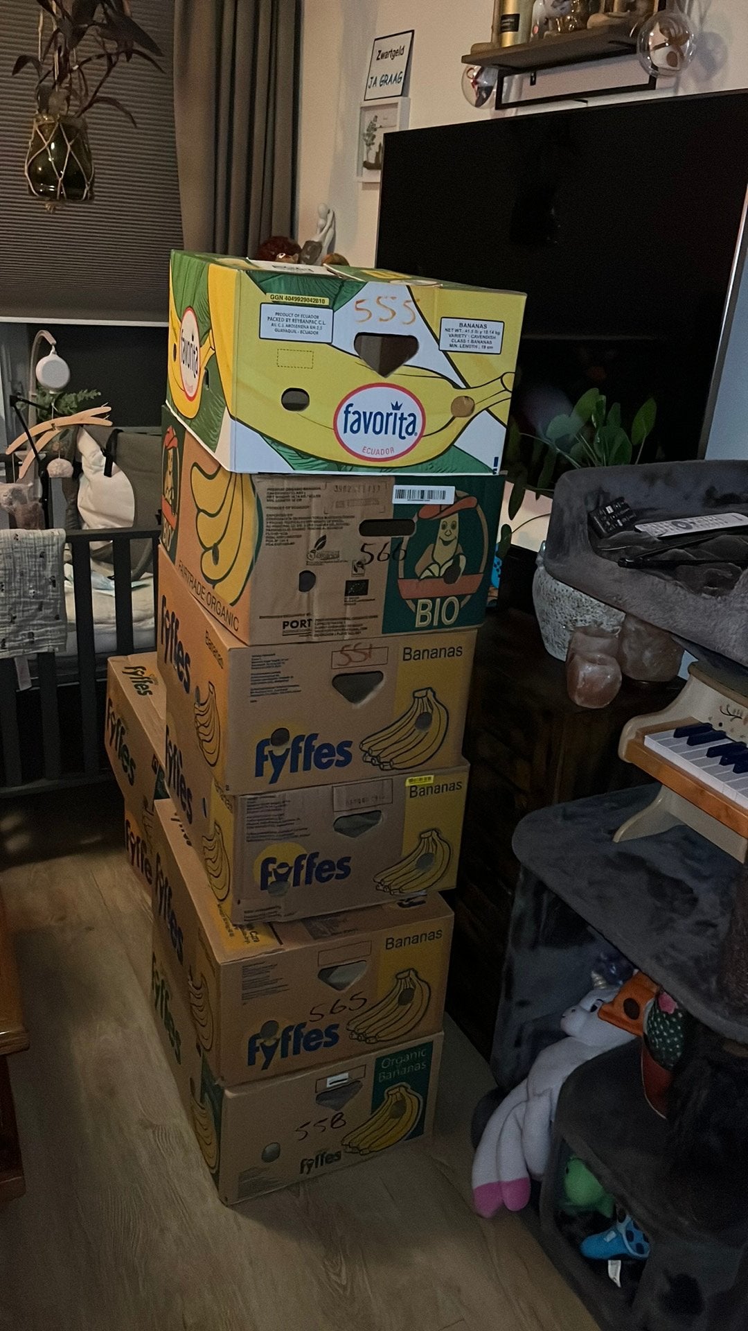 Lege bananen dozen, Ophalen of Verzenden, Zo goed als nieuw