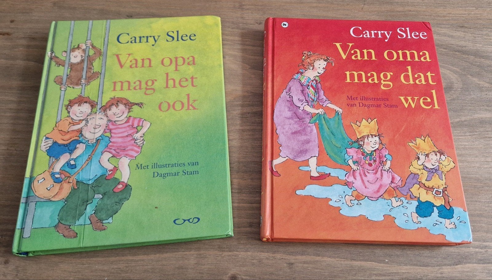 Van oma mag dat wel & Van opa mag het ook, Boeken, Ophalen of Verzenden, Gelezen, Carry Slee, Fictie algemeen