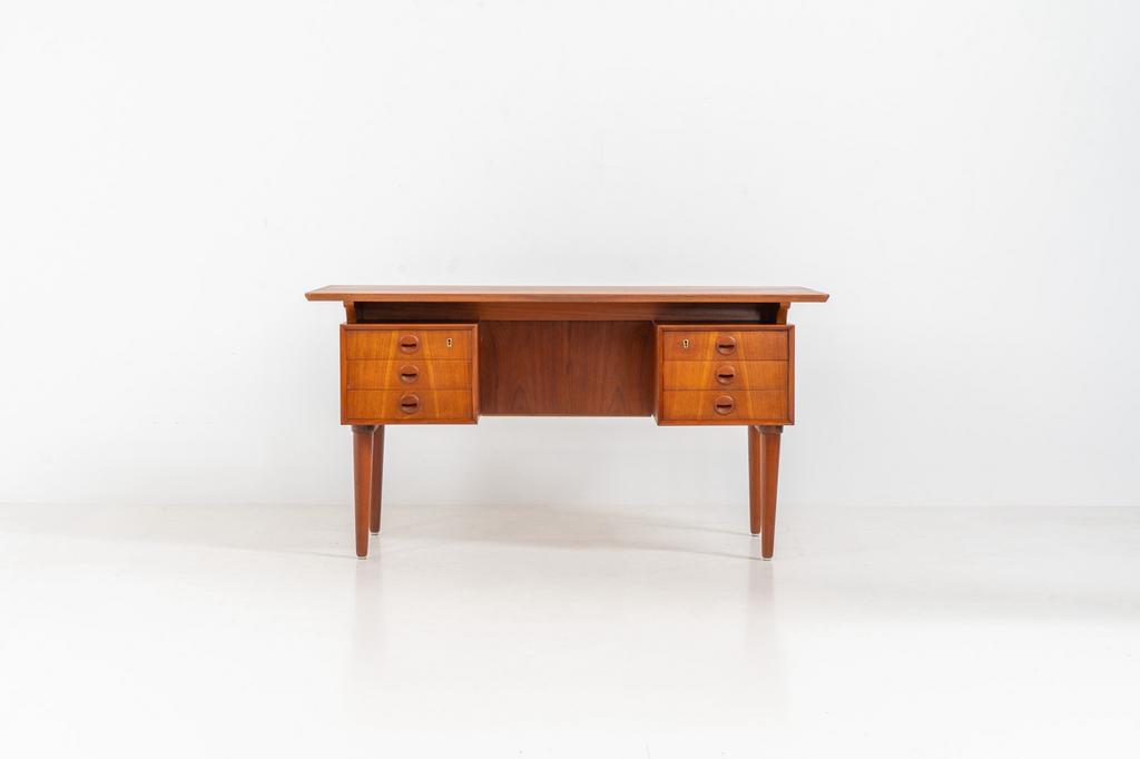 Vintage bureau in de stijl van Kai Kristiansen, Ophalen of Verzenden
