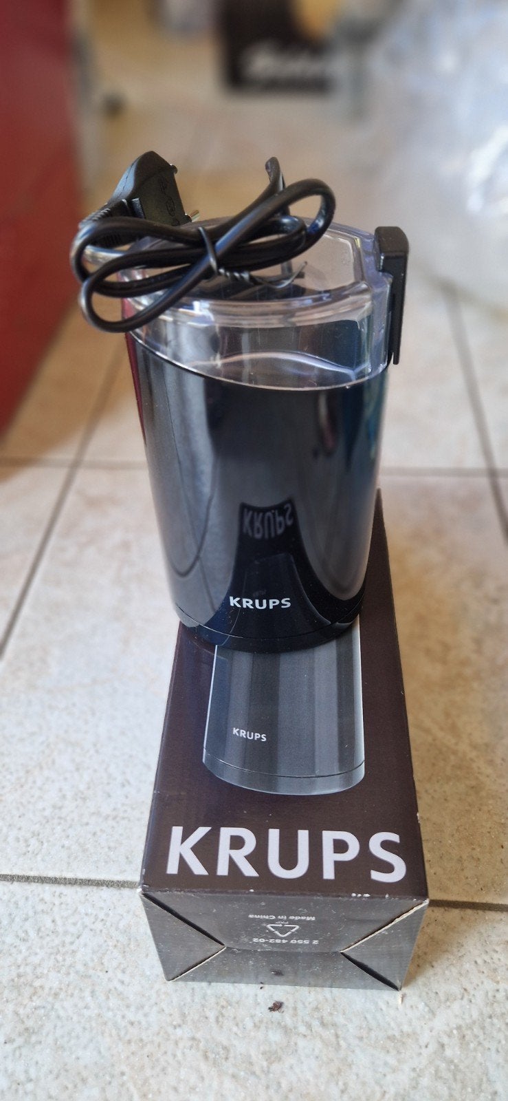 KRUPS F203 Koffie- en kruidenmolen - Nieuw in doos, Ophalen, Nieuw, Overige modellen, Koffiebonen