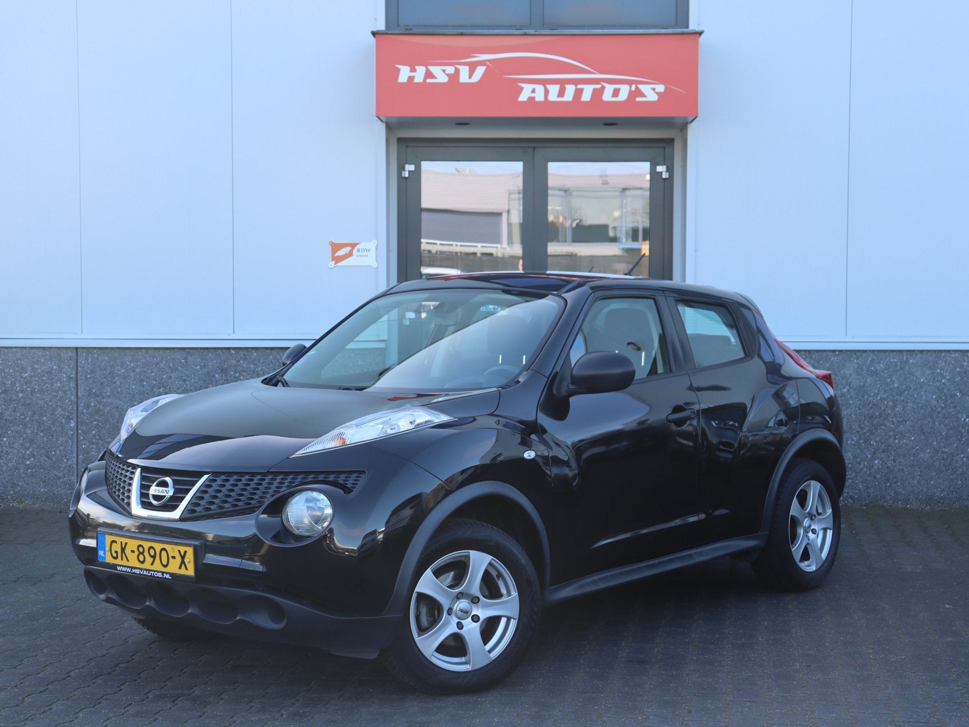 Nissan Juke 1.6 Visia airco LM trekhaak, Auto's, Nissan, Voorwielaandrijving, Euro 5, 4 cilinders, Bedrijf
