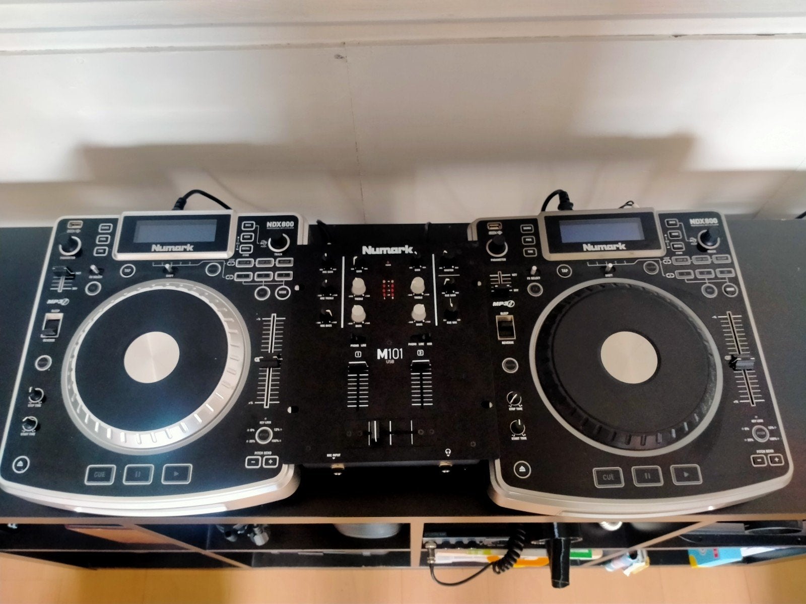 Numark NDX 800 + Numark Mixer M101, Ophalen, Gebruikt, Dj-set, Numark