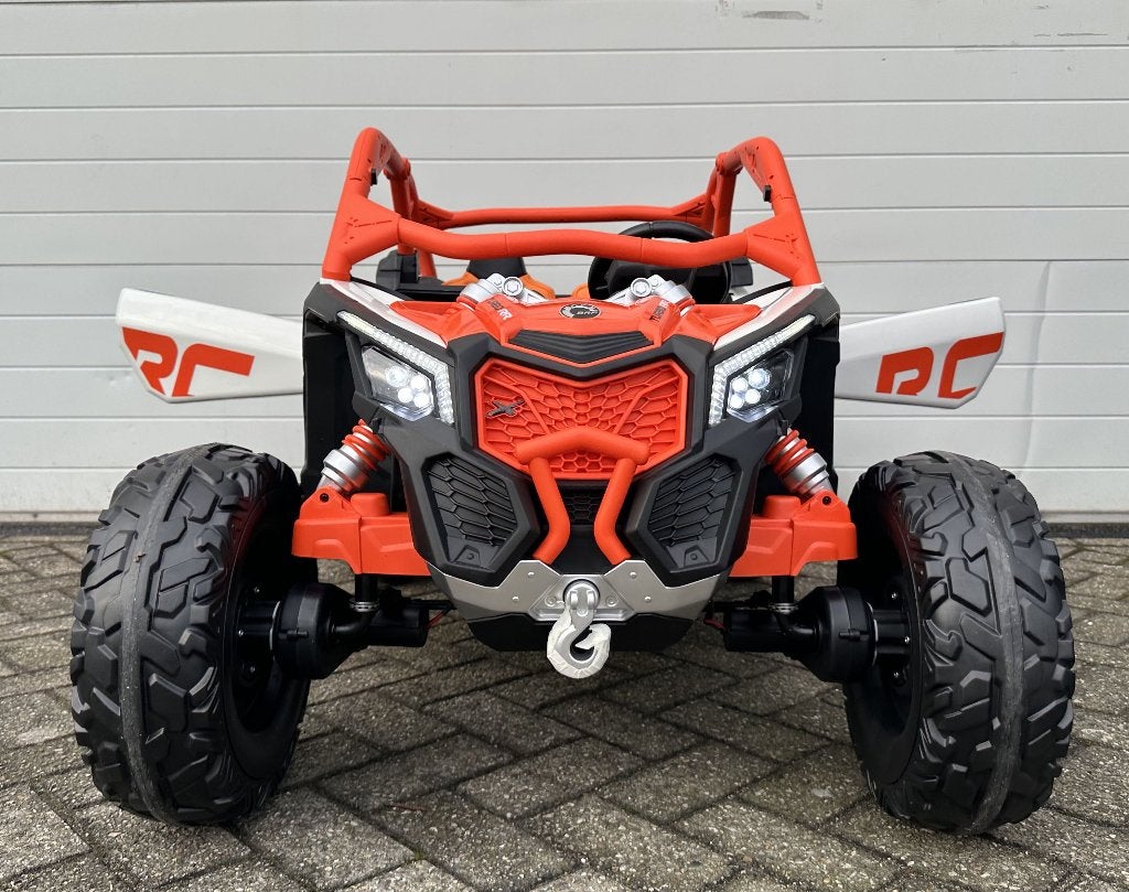 CAN-AM Maverick buggy 24V 2 pers Oranje - RC - MP4 Touch NI, Kinderen en Baby's, Speelgoed | Buiten | Accuvoertuigen, Ophalen of Verzenden