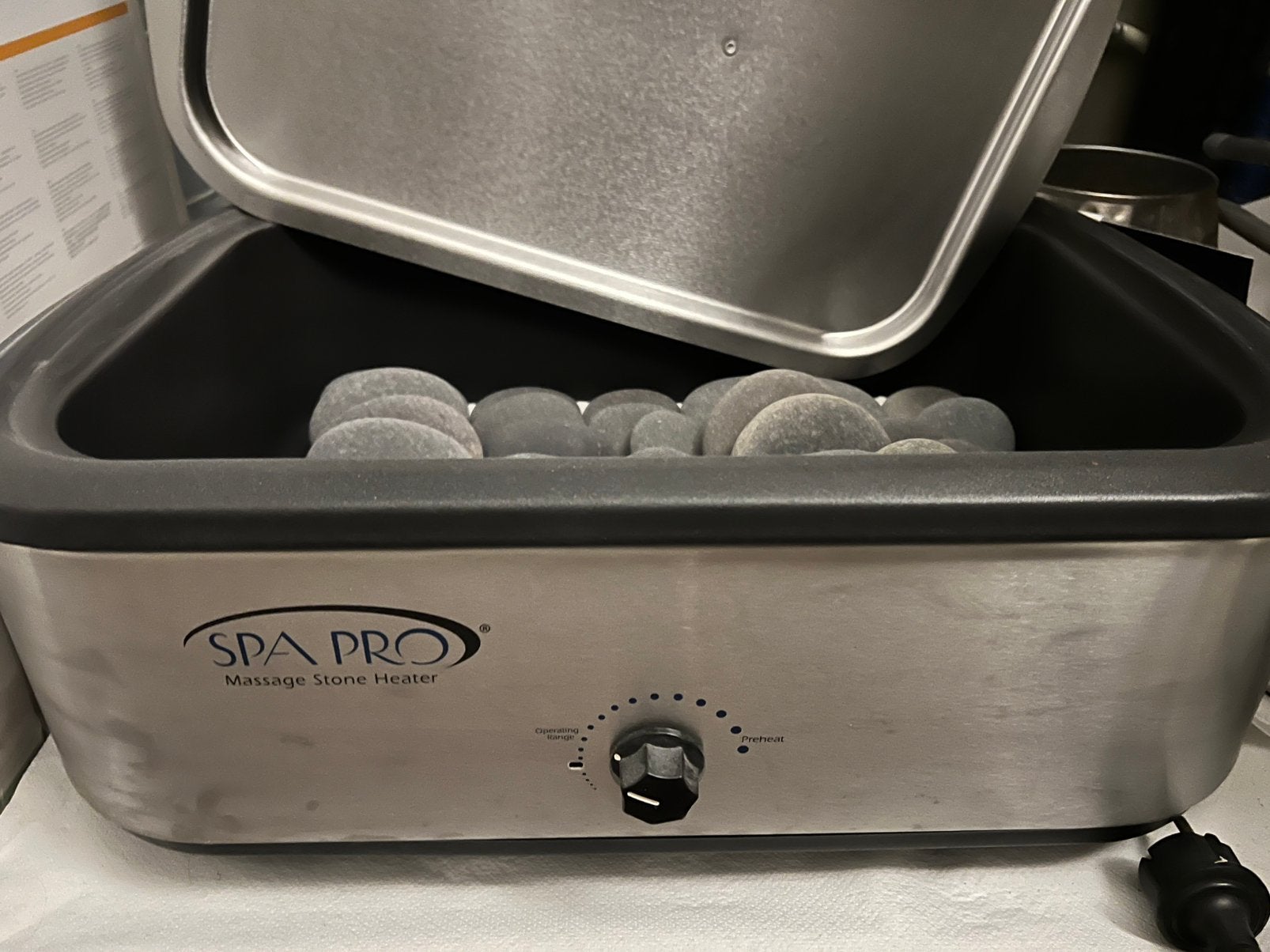 Spa Pro hotstone apparaat met stenen, Sport en Fitness, Ophalen of Verzenden, Nieuw, Hotstone