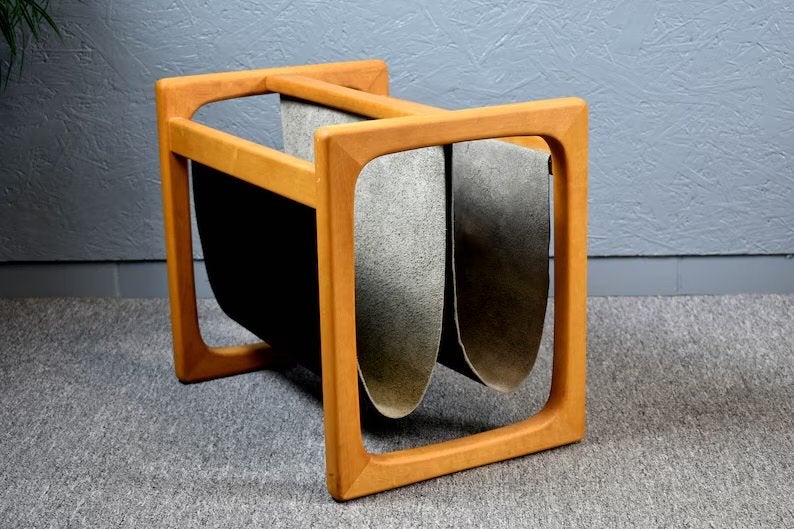 Vintage lectuurbak Aksel Kjersgaard, in erg mooie staat, Lectuurbak, Zo goed als nieuw, Hout, Geschikt voor vinyl
