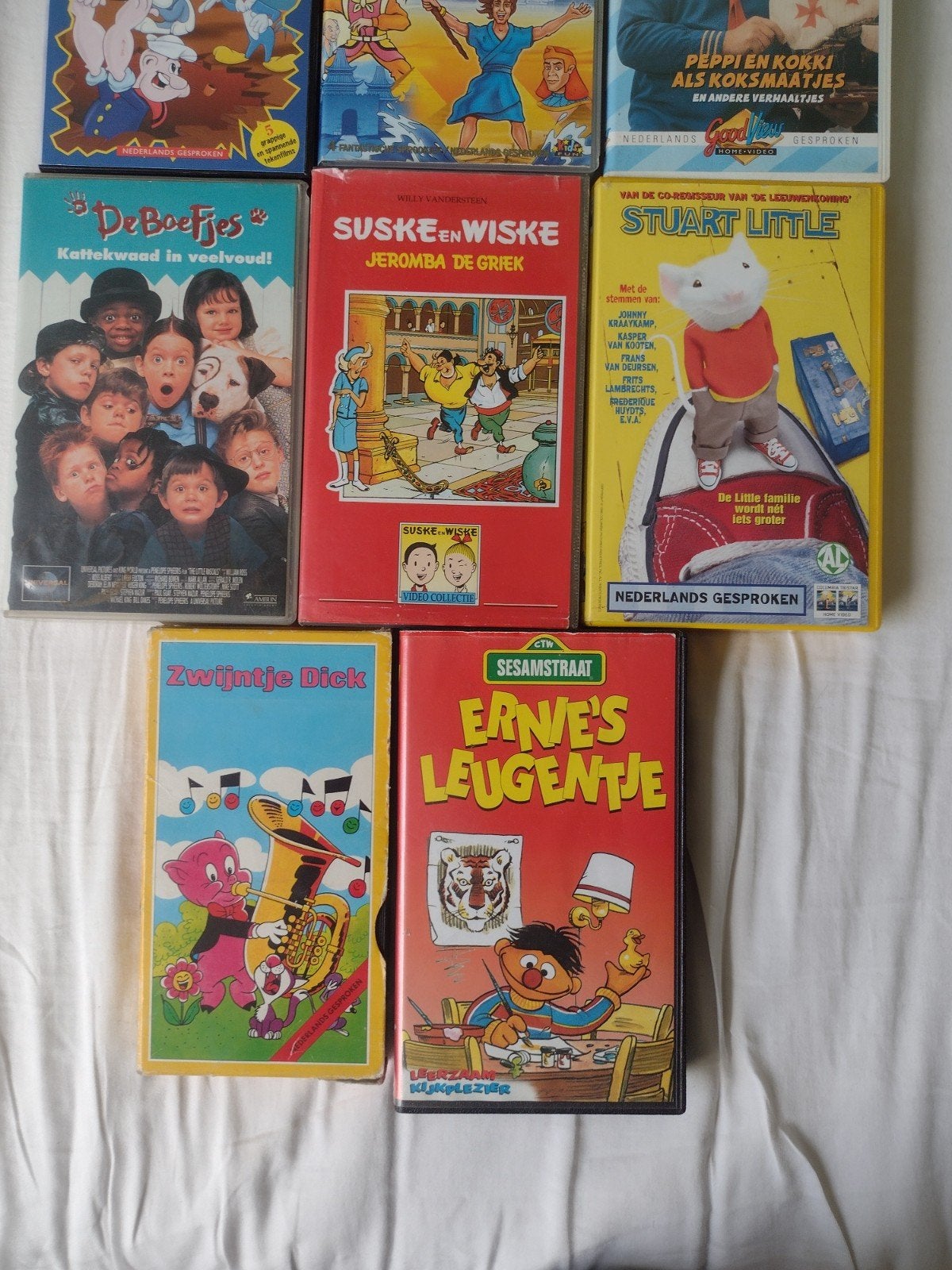Bundel VHS kinderes videobanden, Cd's en Dvd's, Gebruikt, Tekenfilm, Alle leeftijden, VHS