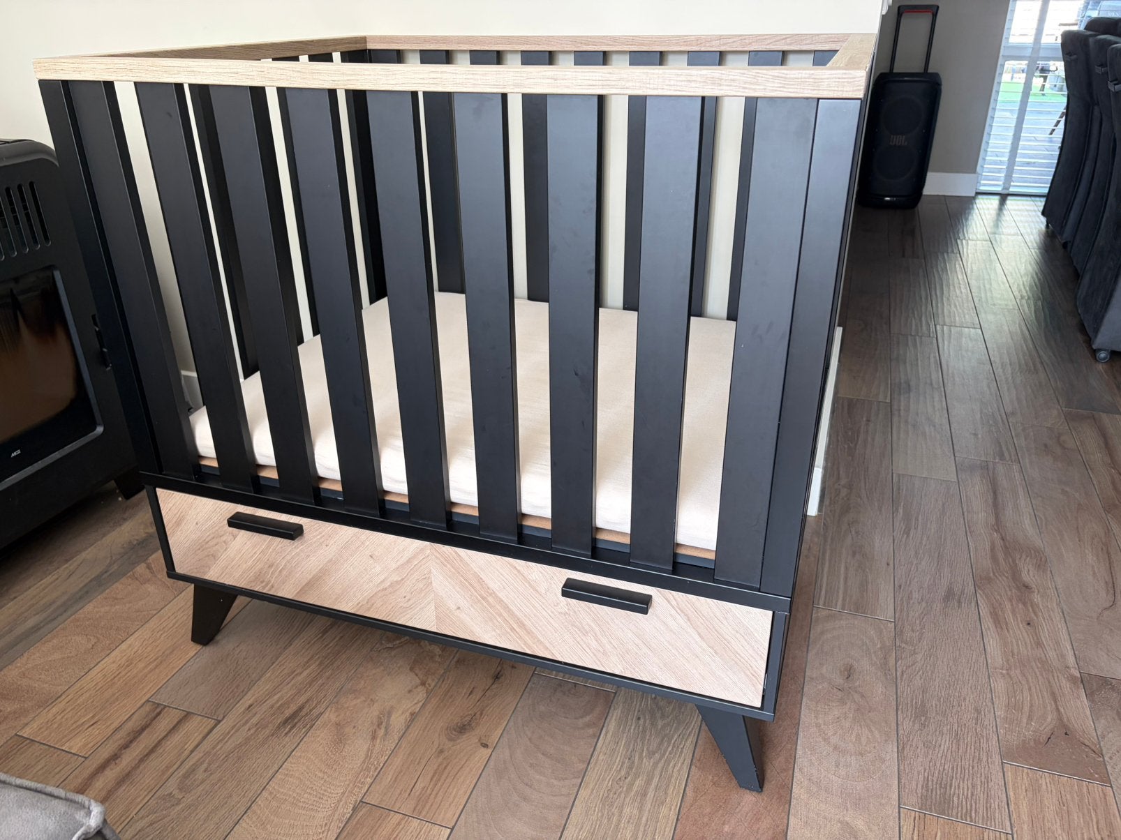Interbaby lancaster box, Ophalen, Gebruikt, Vierkant, In hoogte verstelbaar