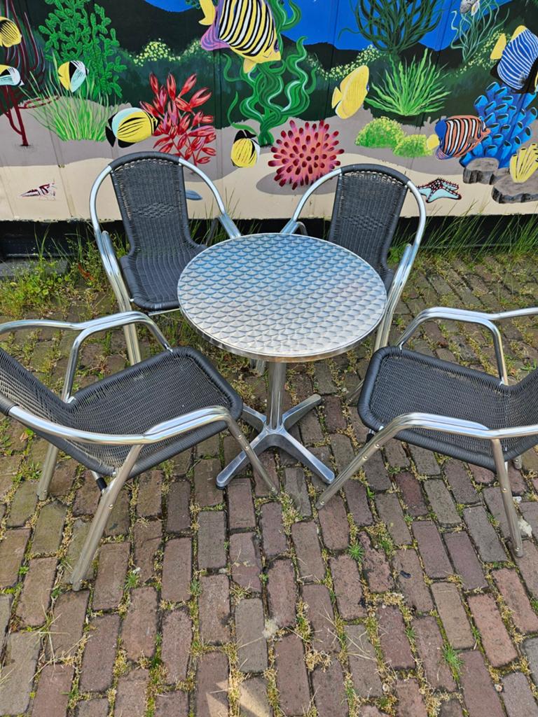 H-LINE Trento Bistrotafel, Tuin en Terras, Ophalen, Nieuw, Aluminium