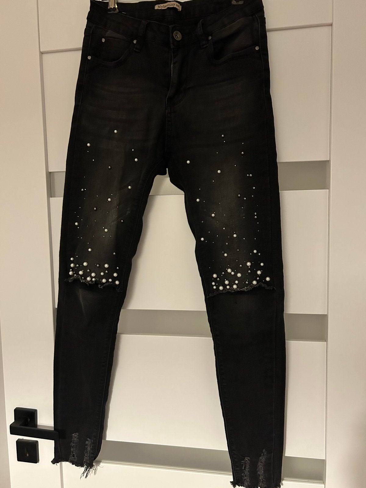 jeans S, Zwart, Ophalen of Verzenden, Zo goed als nieuw, Maat 36 (S)