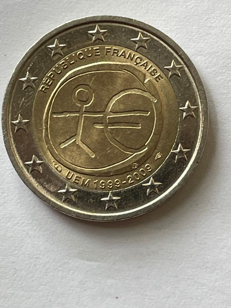 Frankrijk 2 euro 2009 Europese Monetaire Unie, Postzegels en Munten, Ophalen of Verzenden, Frankrijk, 2 euro, Losse munt