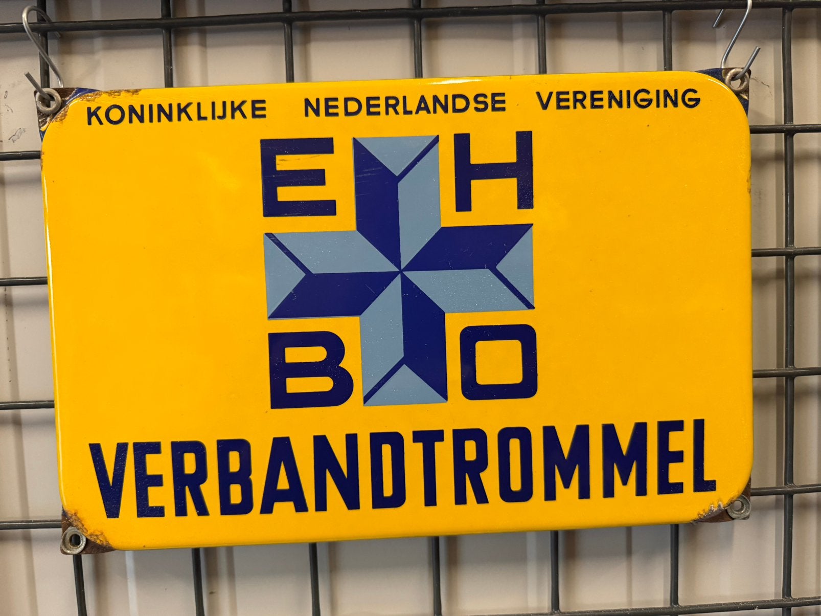 EHBO Emaille bord, Reclamebord, Gebruikt, I, Ophalen of Verzenden