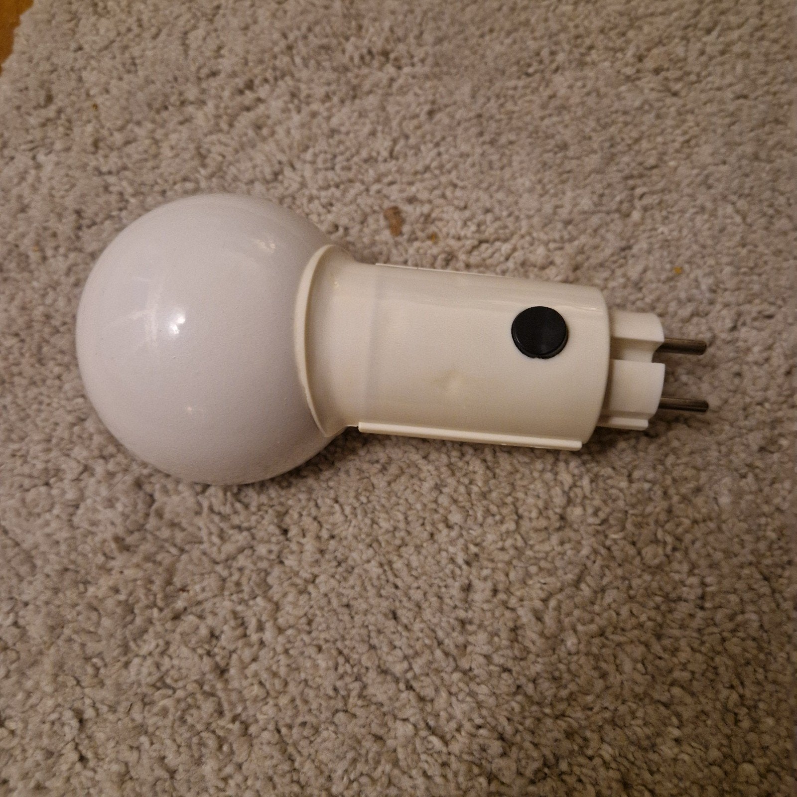 Vintage stekkerlamp - Wit - Jaren '70/'80, Ophalen of Verzenden
