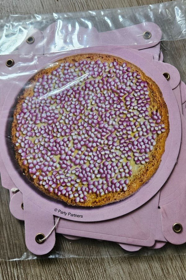 Beschuit met muisjes slinger - Roze, Versiering, Onbekend, Nieuw, Ophalen of Verzenden