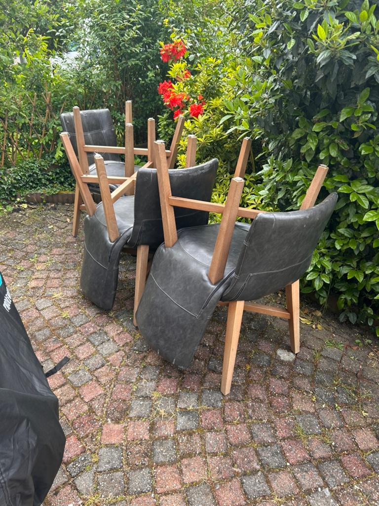 Eetkamer stoelen 6, Ophalen, Gebruikt, Hout