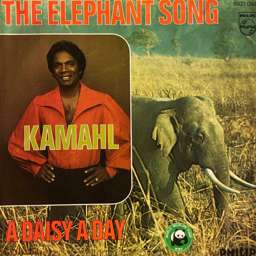 1975	Kamahl		The Elephants Song, Fotohoes, 7 inch, Ophalen of Verzenden, Zo goed als nieuw